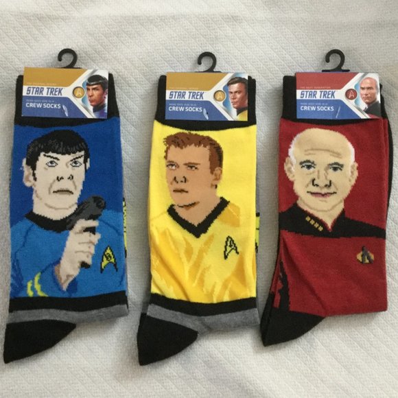 Star Trek Other - NEW Mens Star Trek Crew Socks 3 Pairs